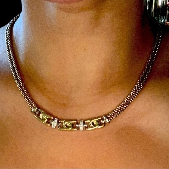 - Gold beautiful Necklace very elegant 14k Italian gold catalog design - Picture 9 of 13